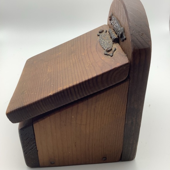 Vintage Wood Salt Box - Picture 8 of 12